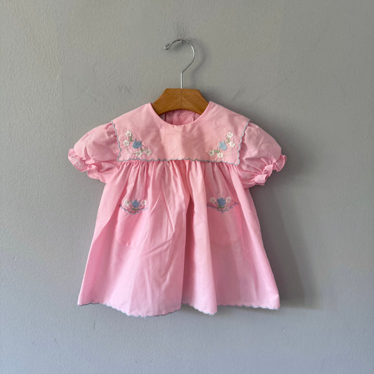 Vintage / Pink blouse dress / 18M