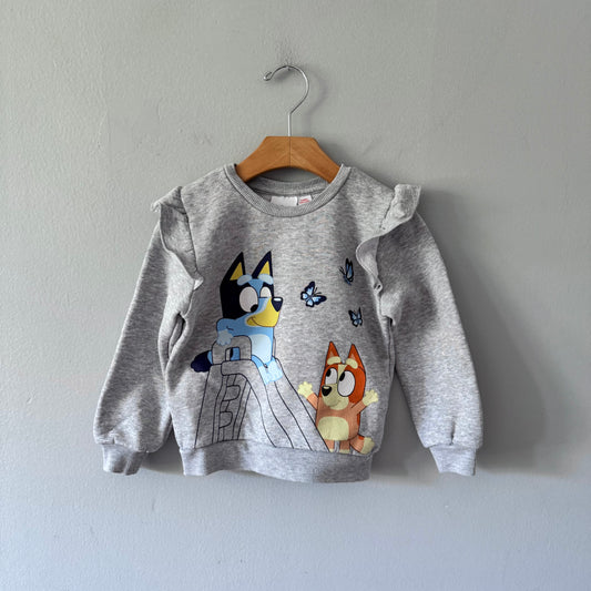 Bluey / Light grey sweatshirt / 4T