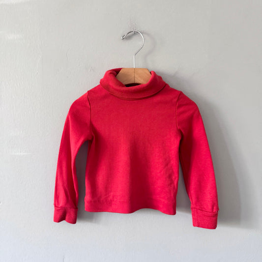 Vintage / Red turtle neck top / 2T