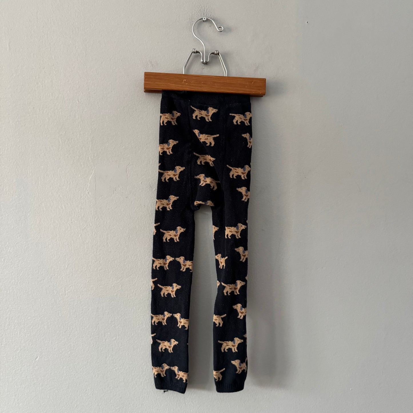 Gruner Knopf	/ Black x dog tights leggings / 3-4Y(98-104)