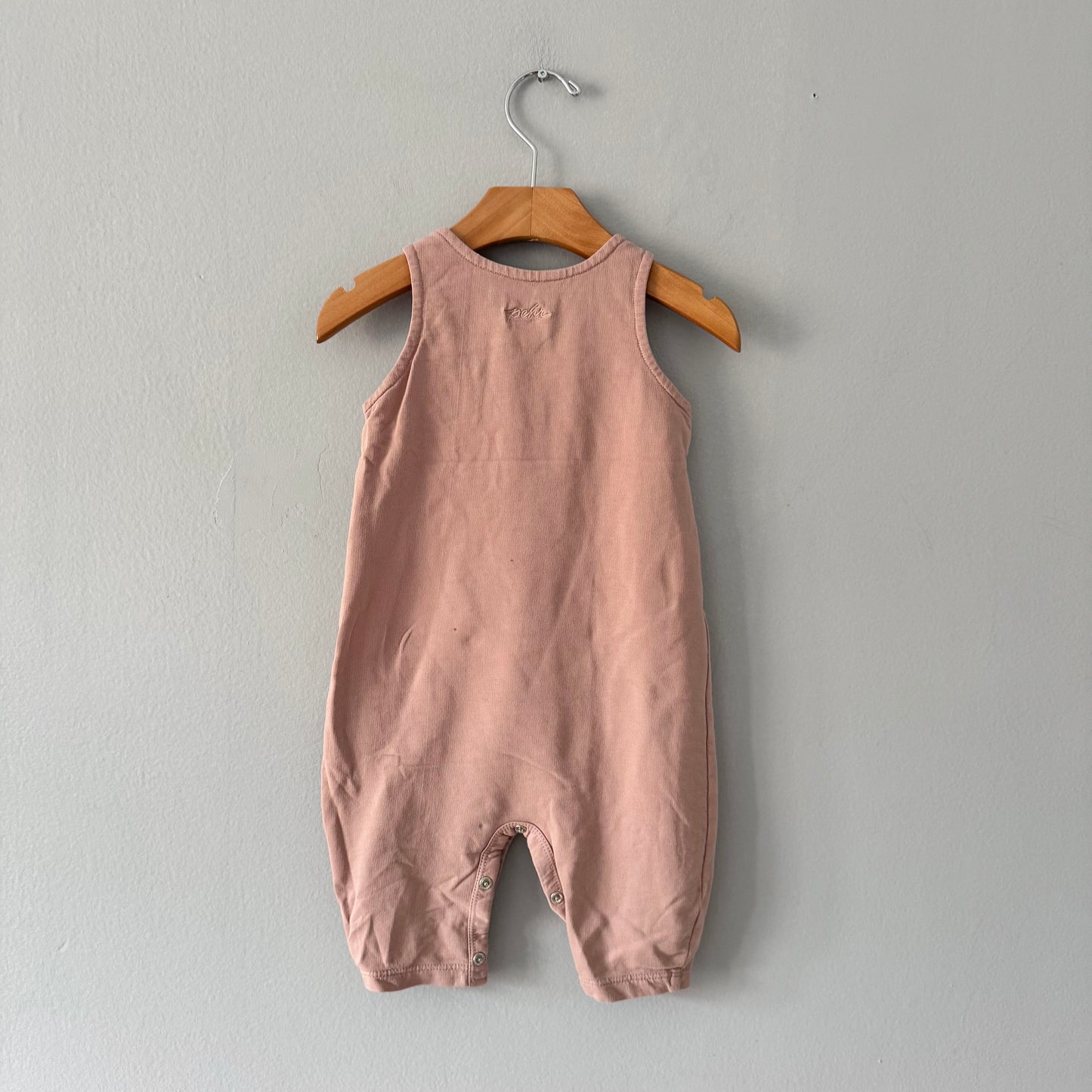 Pehr / Salopette rose fumé / 3-6 mois