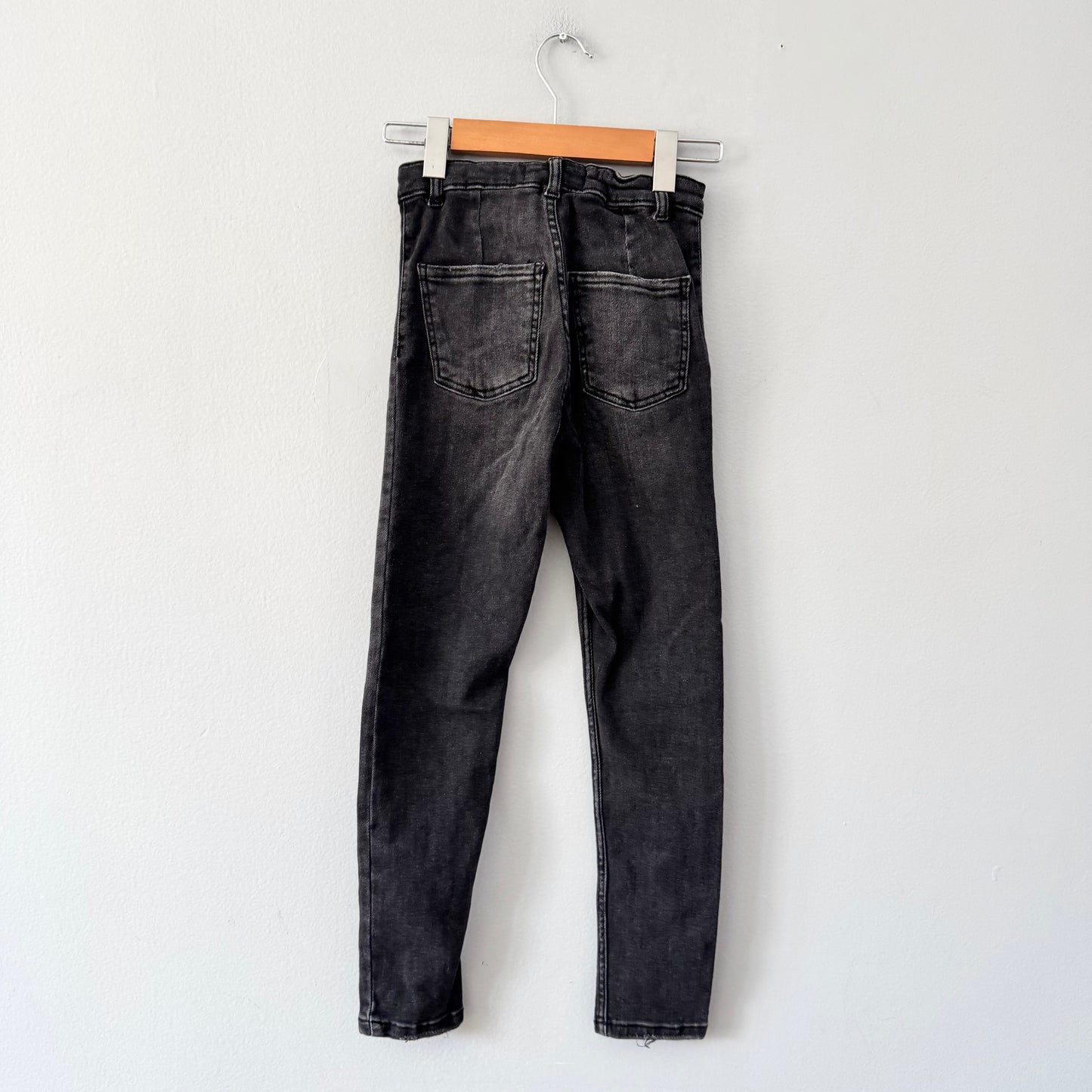 Zara / Jean denim noir extensible / 10 ans