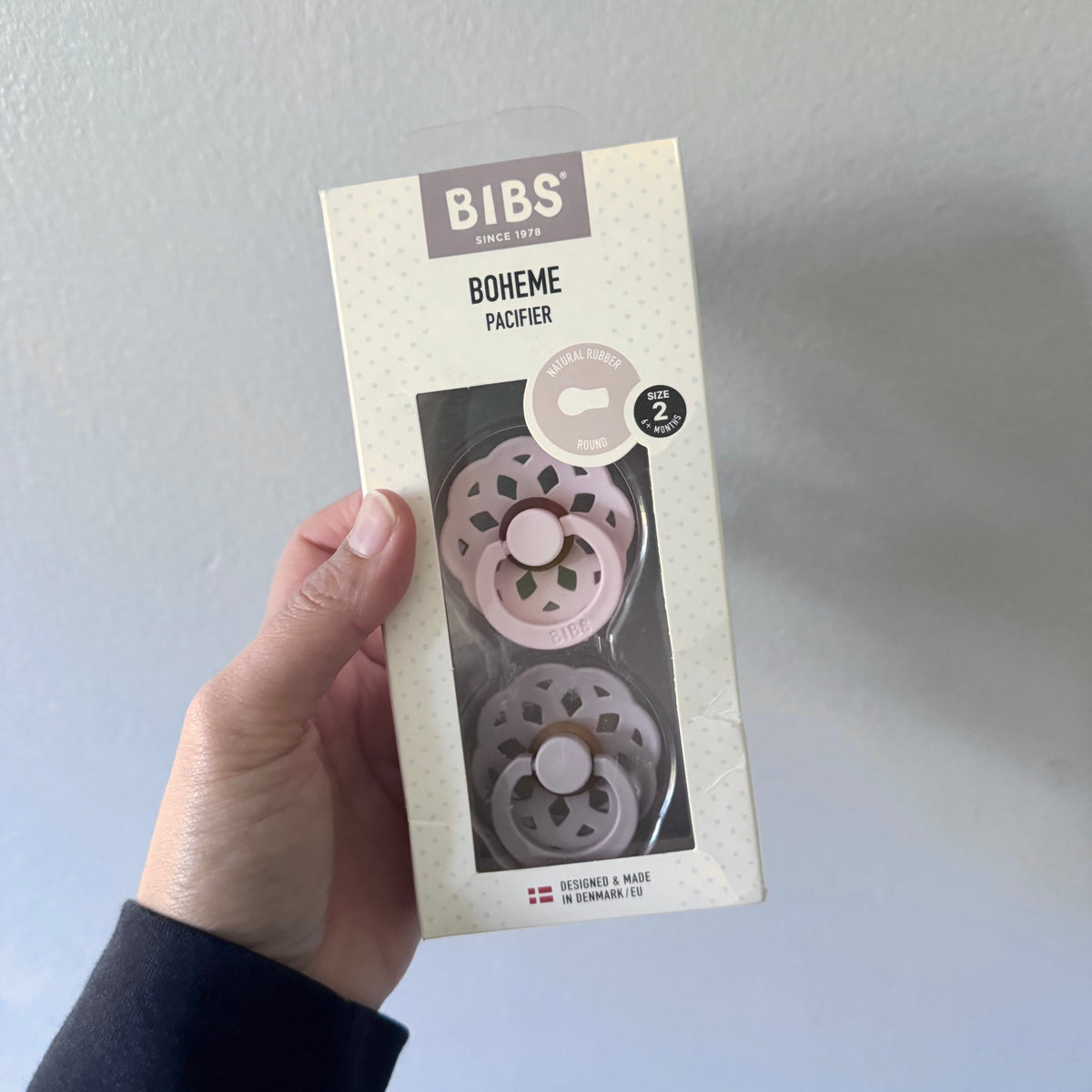 Bibs / Boheme pacifier / Size 2, 6+ months - New with box