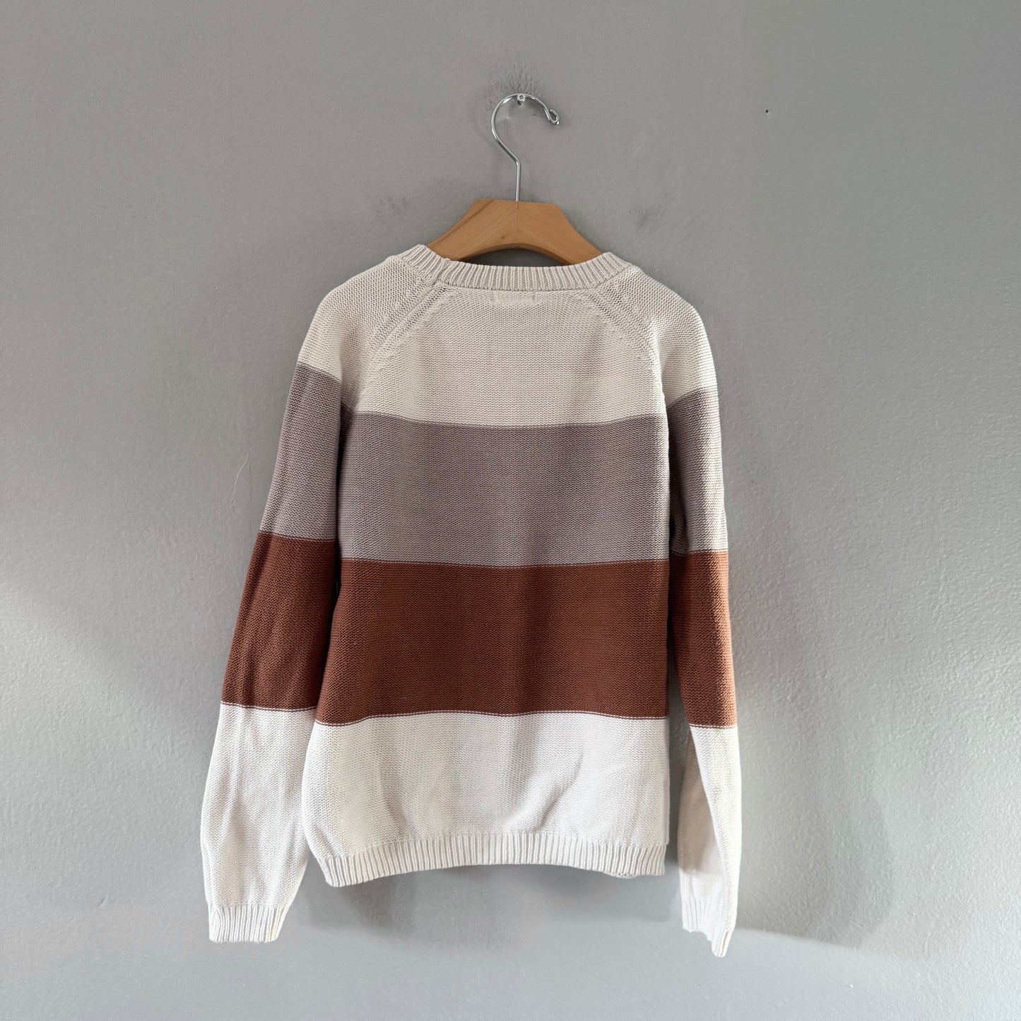 Miles the label / Trio colour cotton knit pullover / 7-8Y