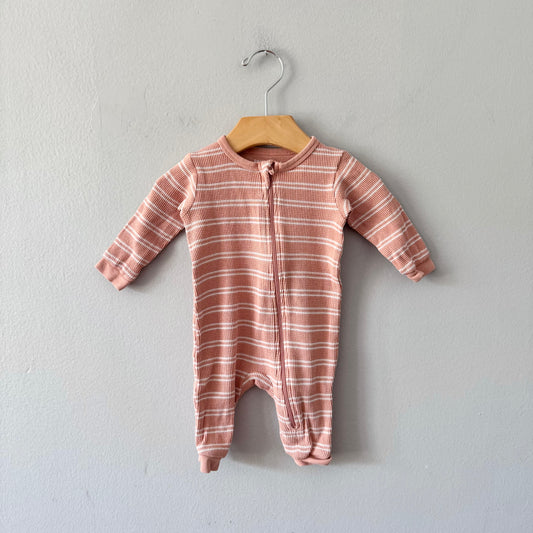 Petit lem	/ Orange waffle romper / 3M