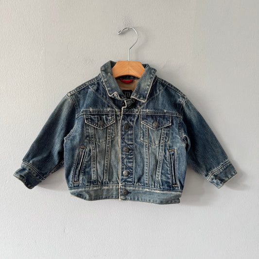 Gap / Denim x woven jacket / 18-24M