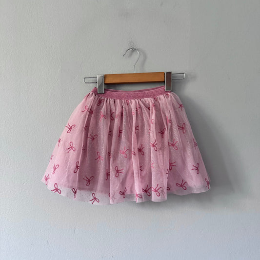 Happy Kids / Pink x ribbon tutu skirt / 5Y