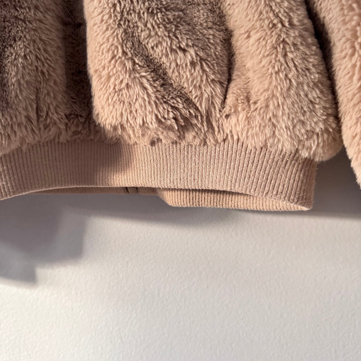 Zara / Light brown sherpa jacket / 8-9Y