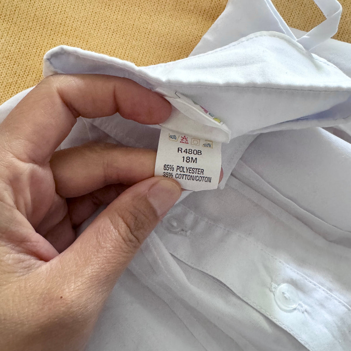 Vintage / White dress shirt / 18M