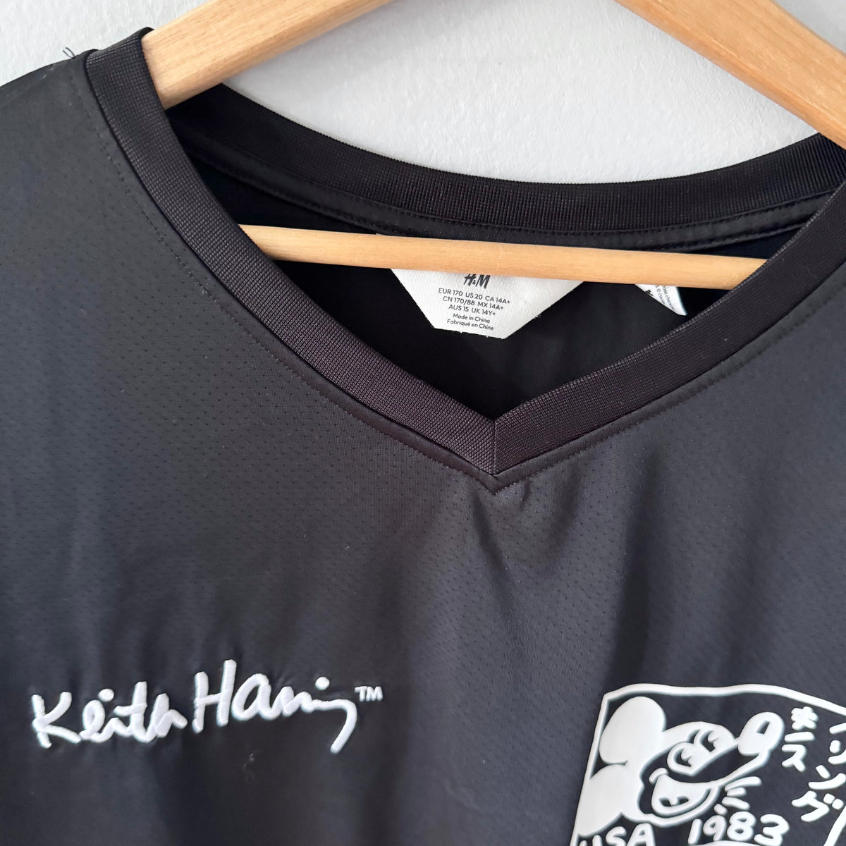 Disney x Keith Haring / Black top / 14Y+(170cm) or Women M