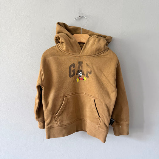 Gap x Disney / Brown Mickey hoodie / 3Y