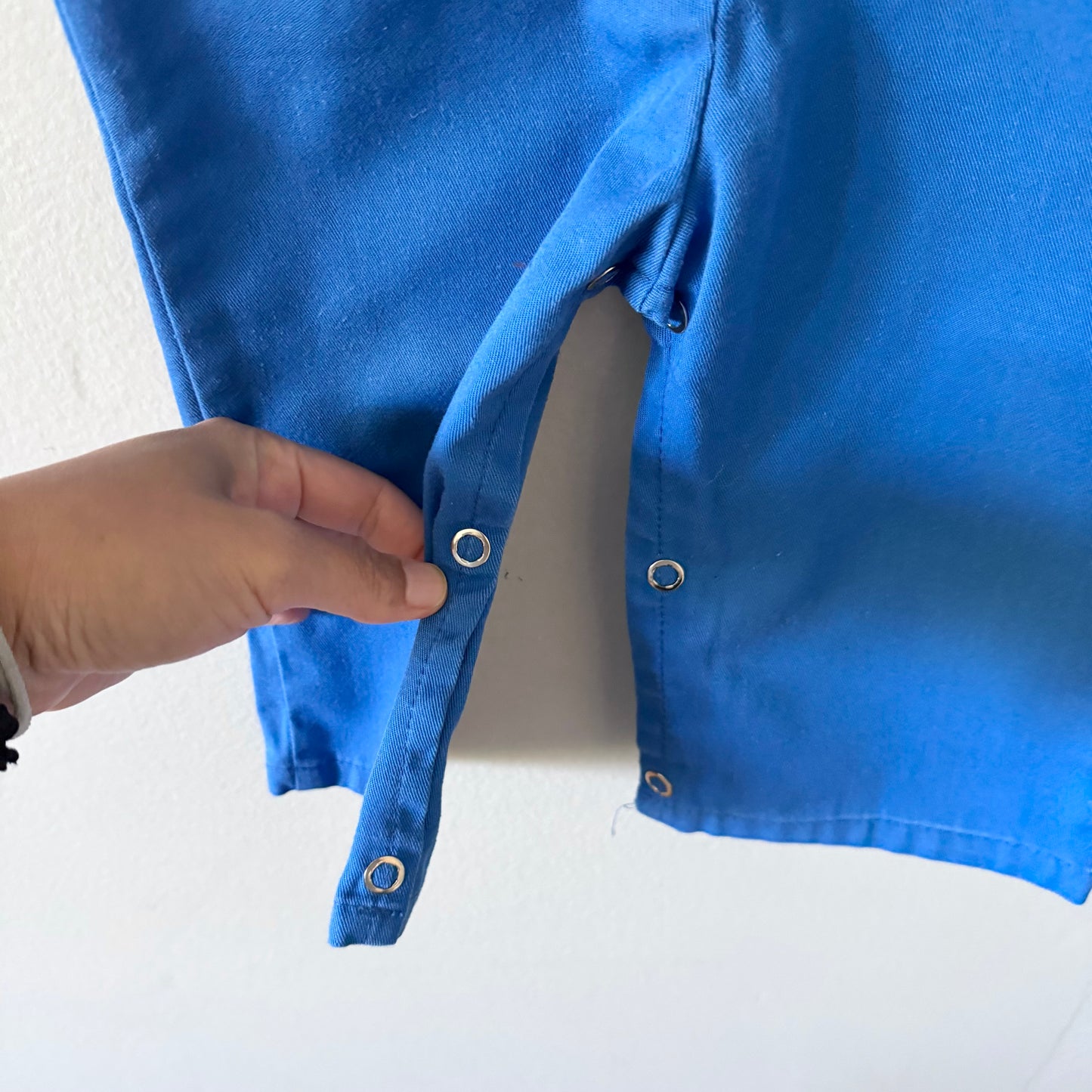 Vintage / Blue overalls with beep button / 18M