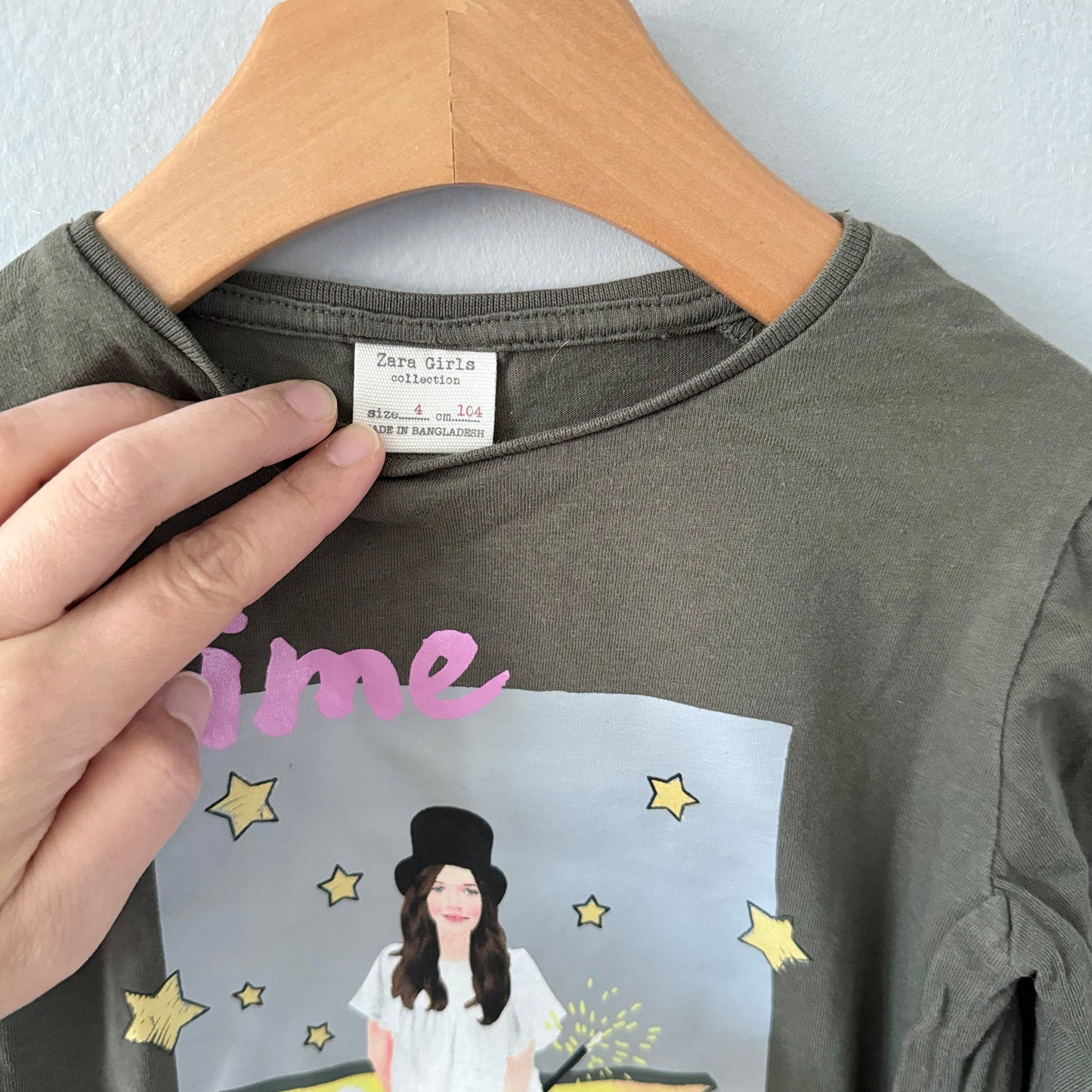 Zara / Time for Magic long sleeve T-shirt / 4Y