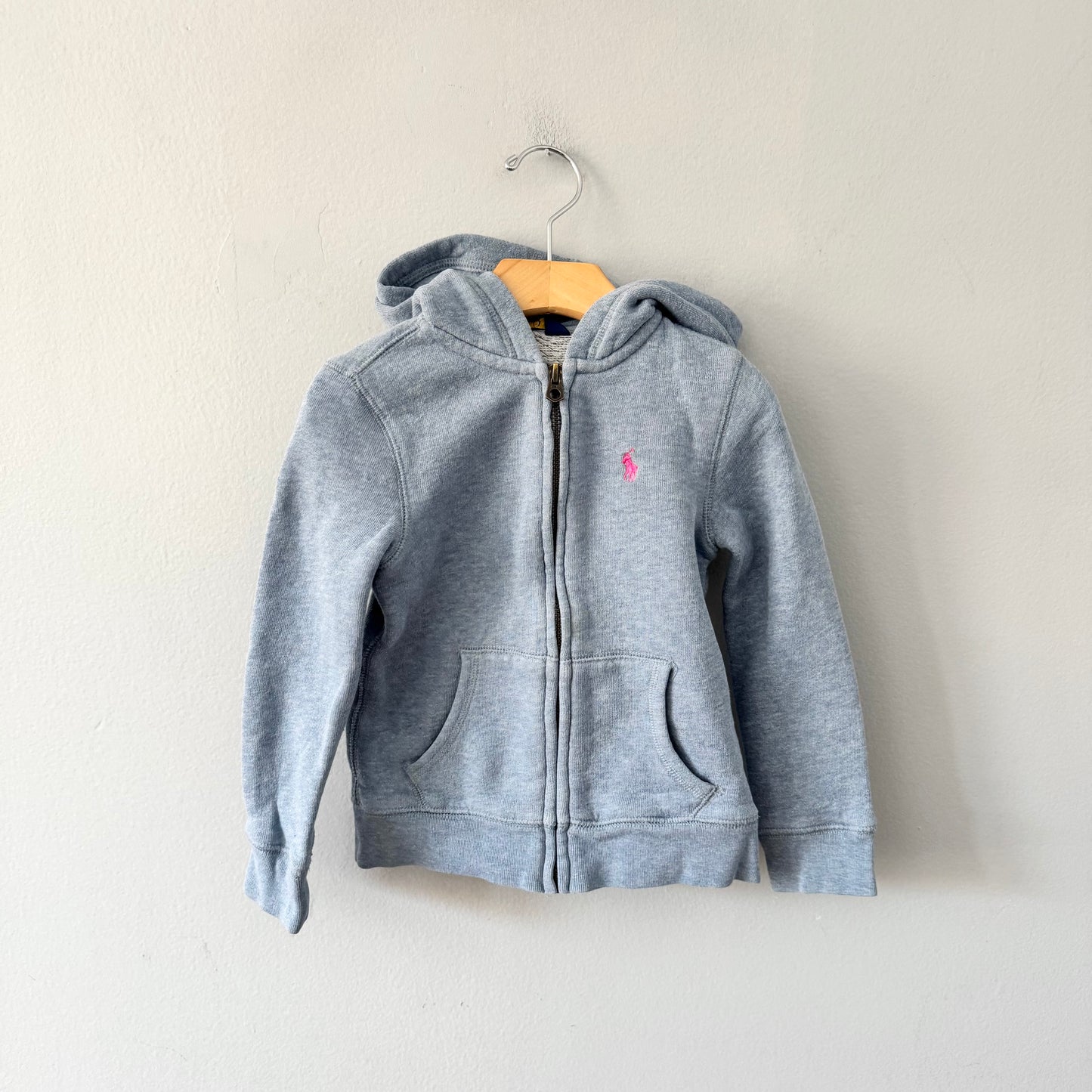 Polo Ralph Lauren / Sweat à capuche zippé bleu clair / 5 ans
