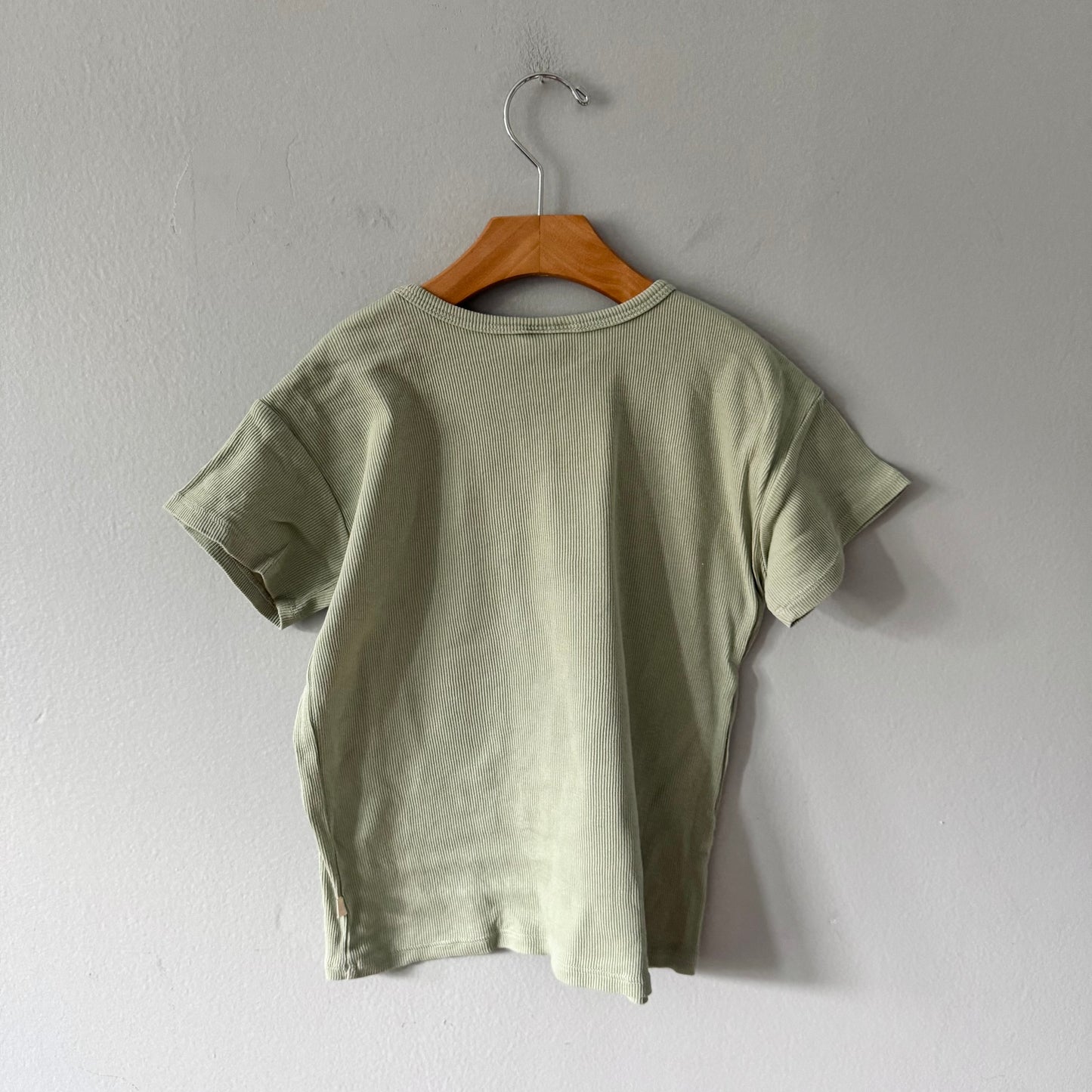 Jax & Lennon / Sage ribbed T-shirt / 4-5Y