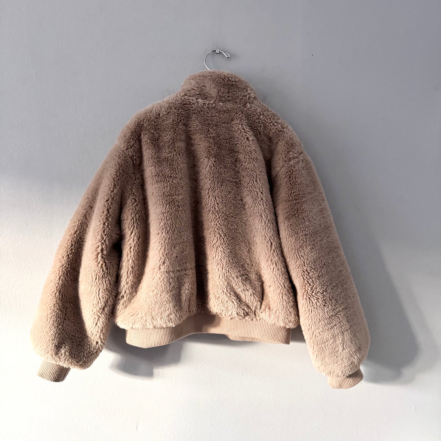 Zara / Light brown sherpa jacket / 8-9Y