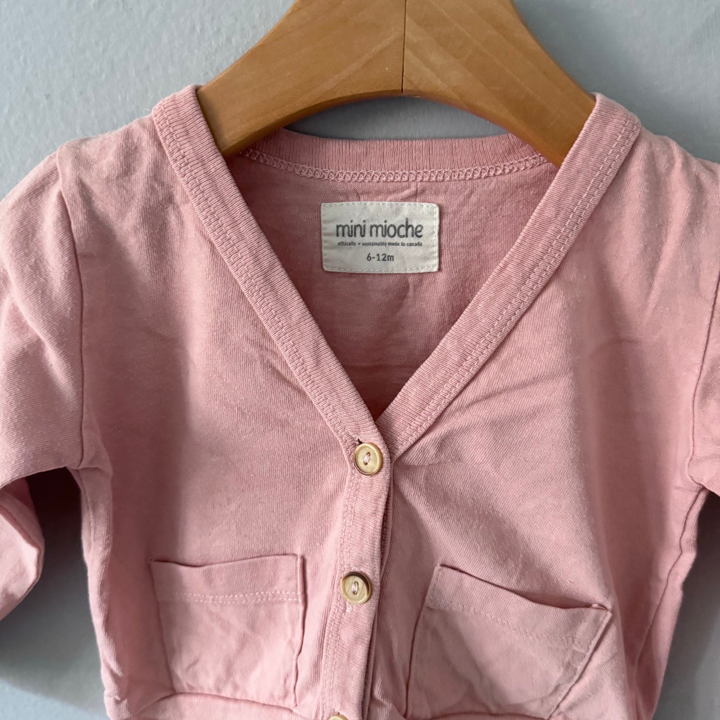Mini mioche / Gilet orange clair / 6-12 mois