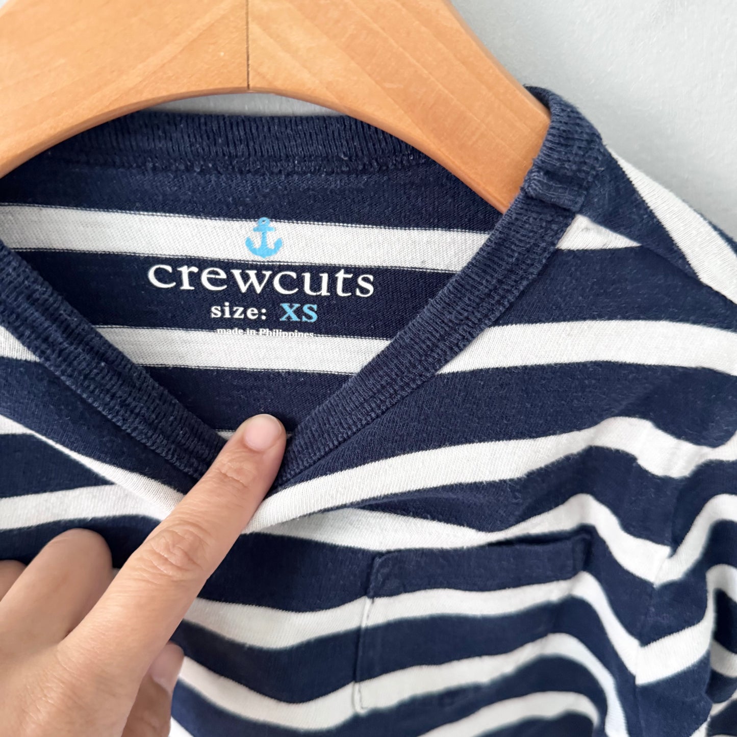 Crewcuts / Stripe long sleeve top / XS(6Y)