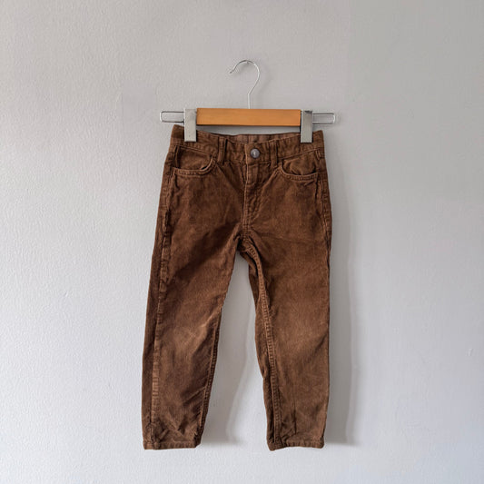 H&M / Brown corduroy pants / 3-4Y