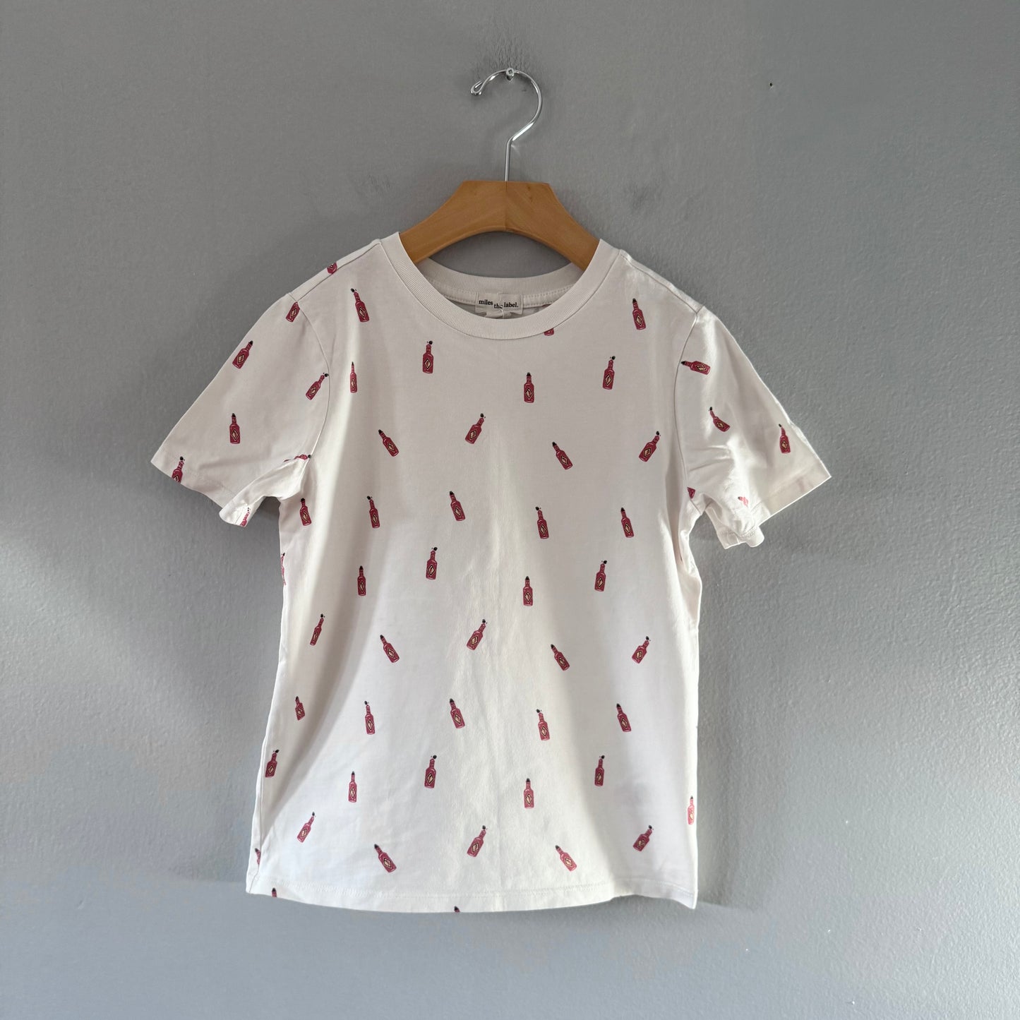 Miles the label / White x tabasco T-shirt / 8Y