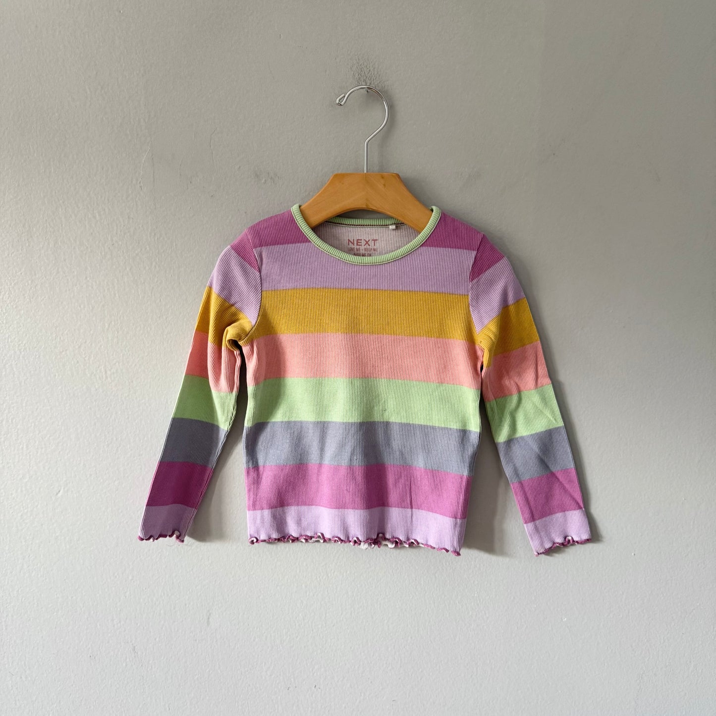 Next / Stripe ribbed long sleeve / 2-3Y