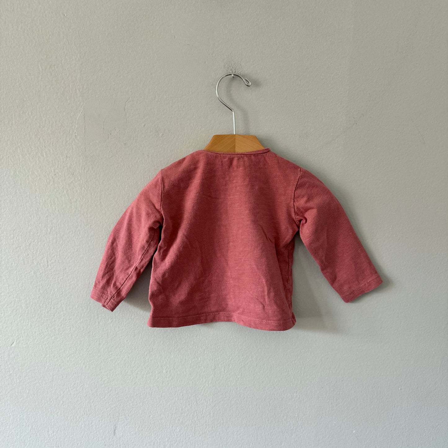 Zara / Red long sleeve T-shirt / 3-6M