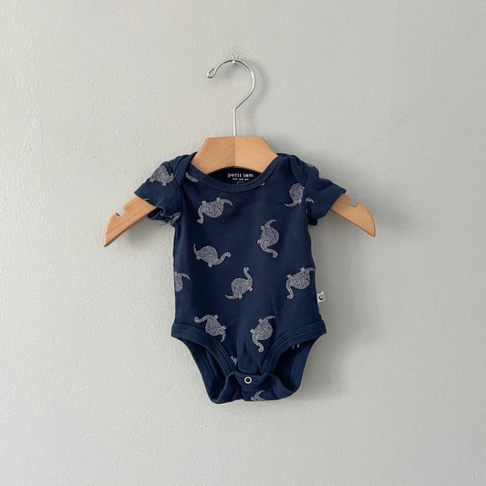 Petit Lem / Navy onesie / NB