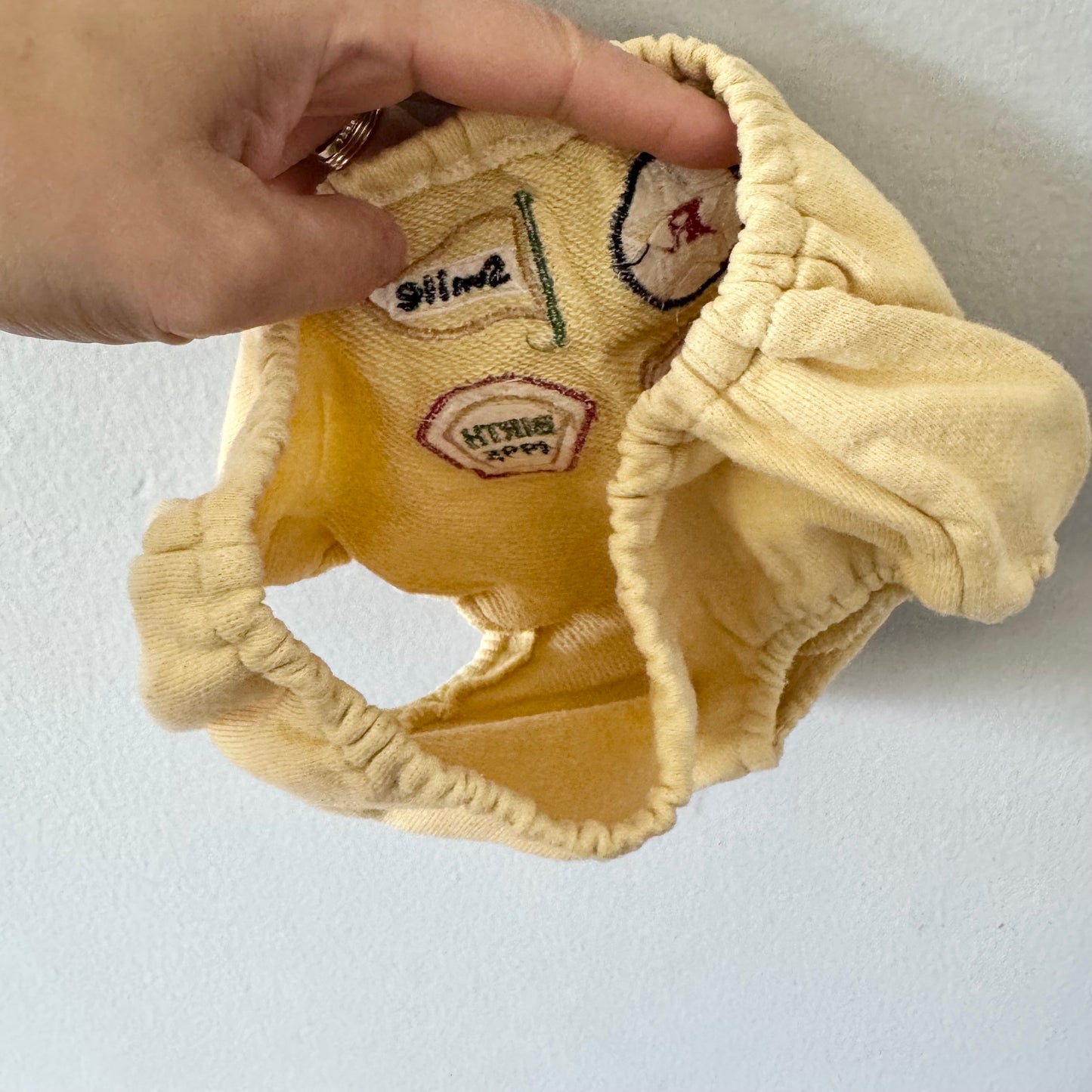 No brand / Yellow crew bloomer / 12M