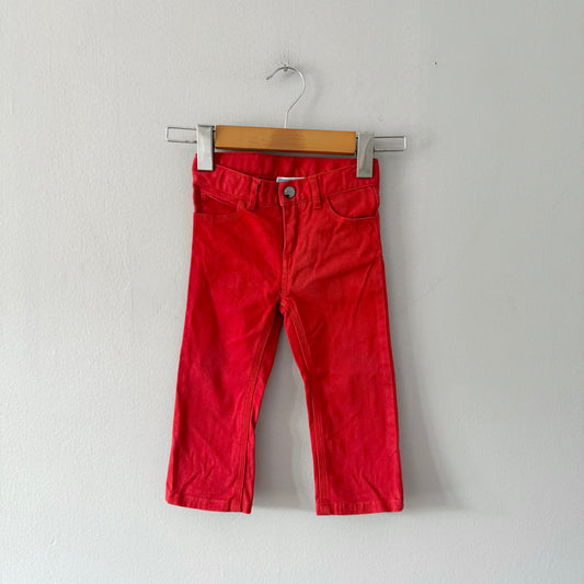 Jacadi / Red chino pants / 18M