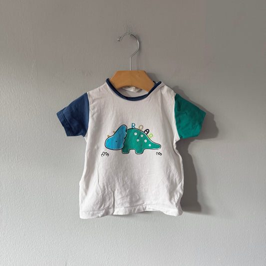 Mayoral / White Roar T-shirt / 6-9M