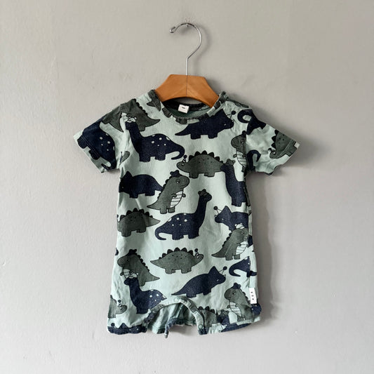 Hux	/ Barboteuse dinosaure verte / 6-12M
