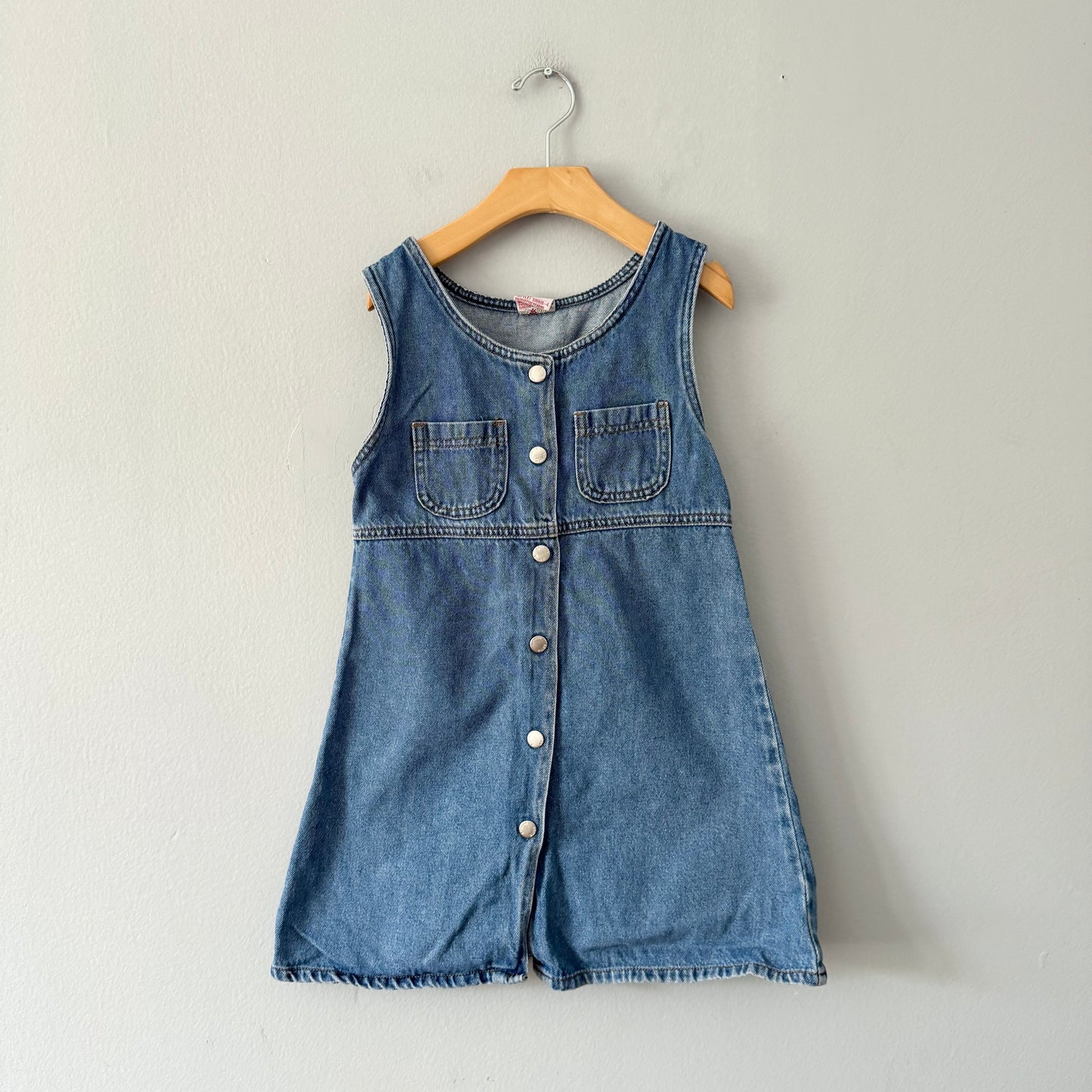 Vintage / Denim dress / 6-7Y