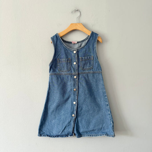 Vintage / Denim dress / 6-7Y