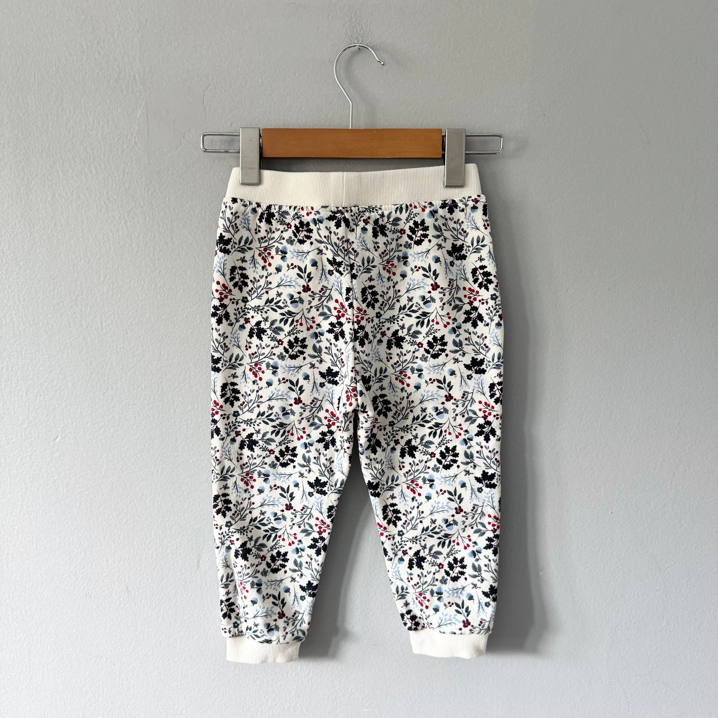 Primark / Pantalon de jogging blanc à motifs floraux / 2-3 ans