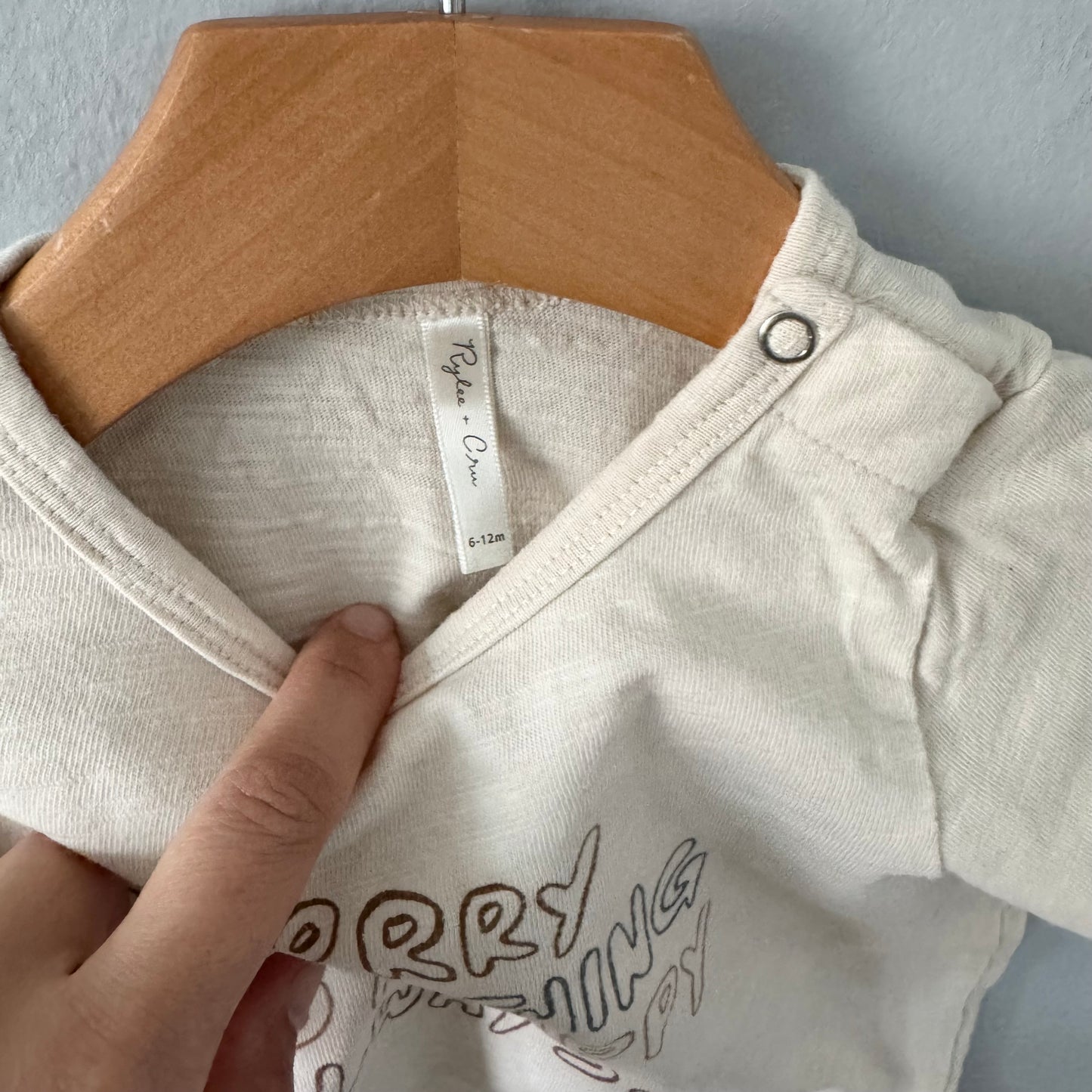 Rylee + Cru / White T-shirt / 6-12M