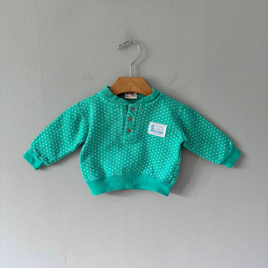 Vintage Baby Roots / Mint green sweatshirt / 6M