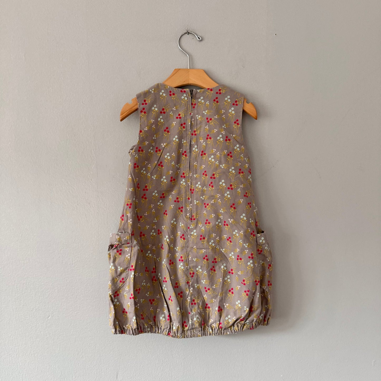 Handmade / Grey tank dress / 3-5Y