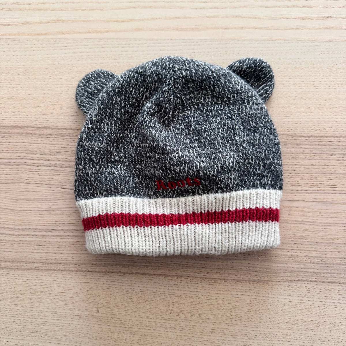 Roots / Fleece lined knit hat / 12-18M
