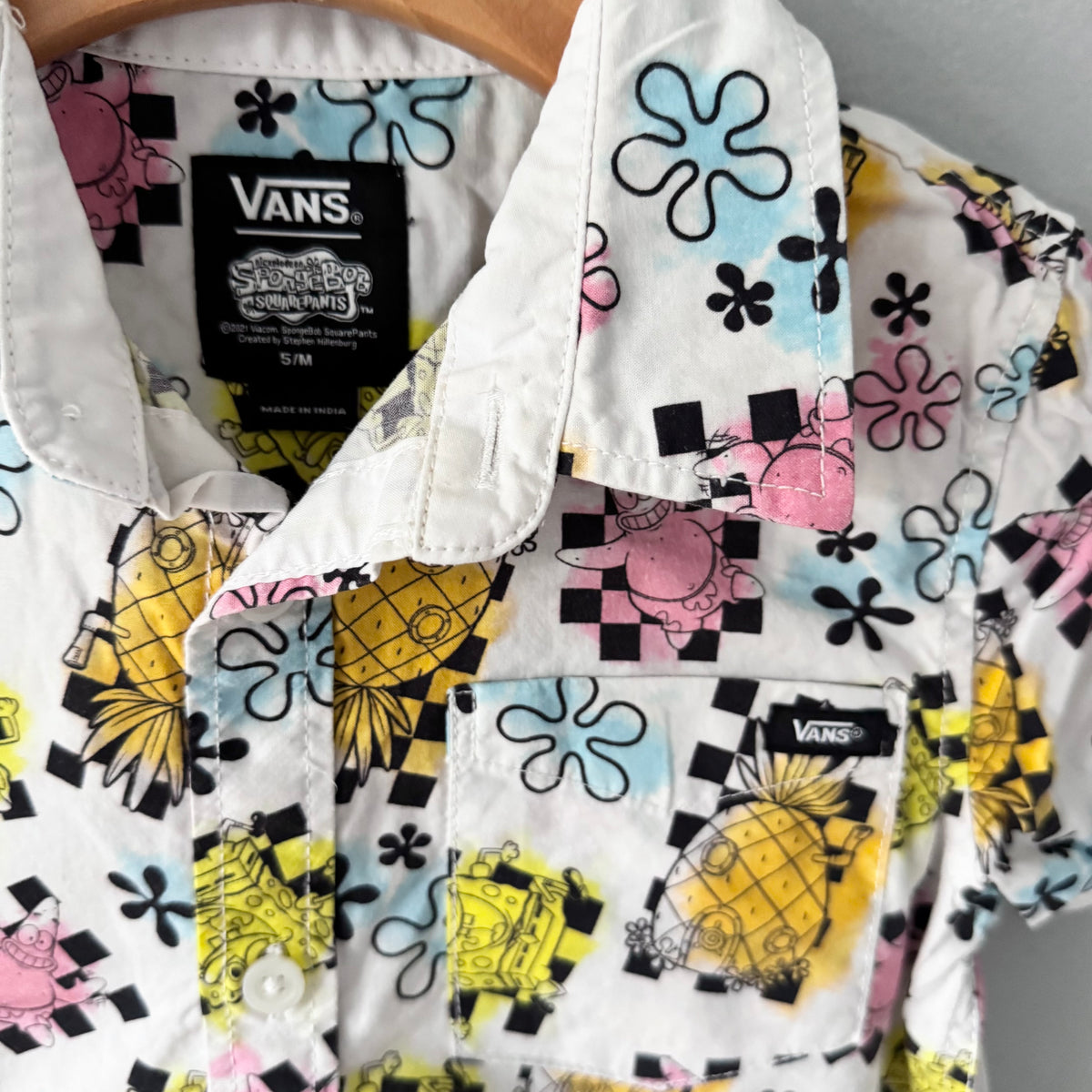 Vans x Spongebob / Short sleeve shirt / 5Y
