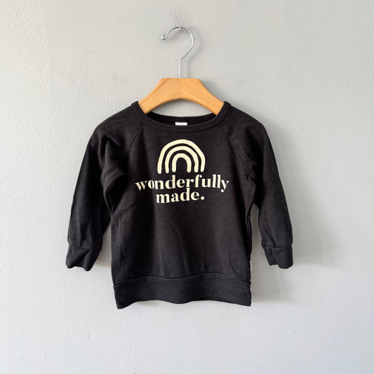 Little & lively / Black - Wonderfully made long sleeve / 1-2T