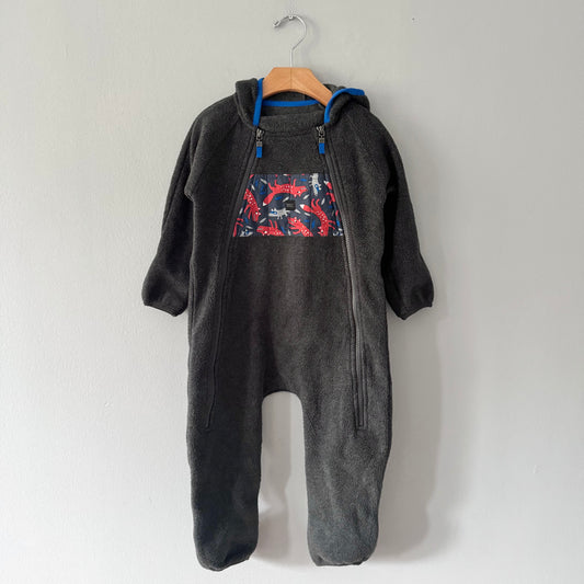 Mec x Dark grey fleece bunting / 18M