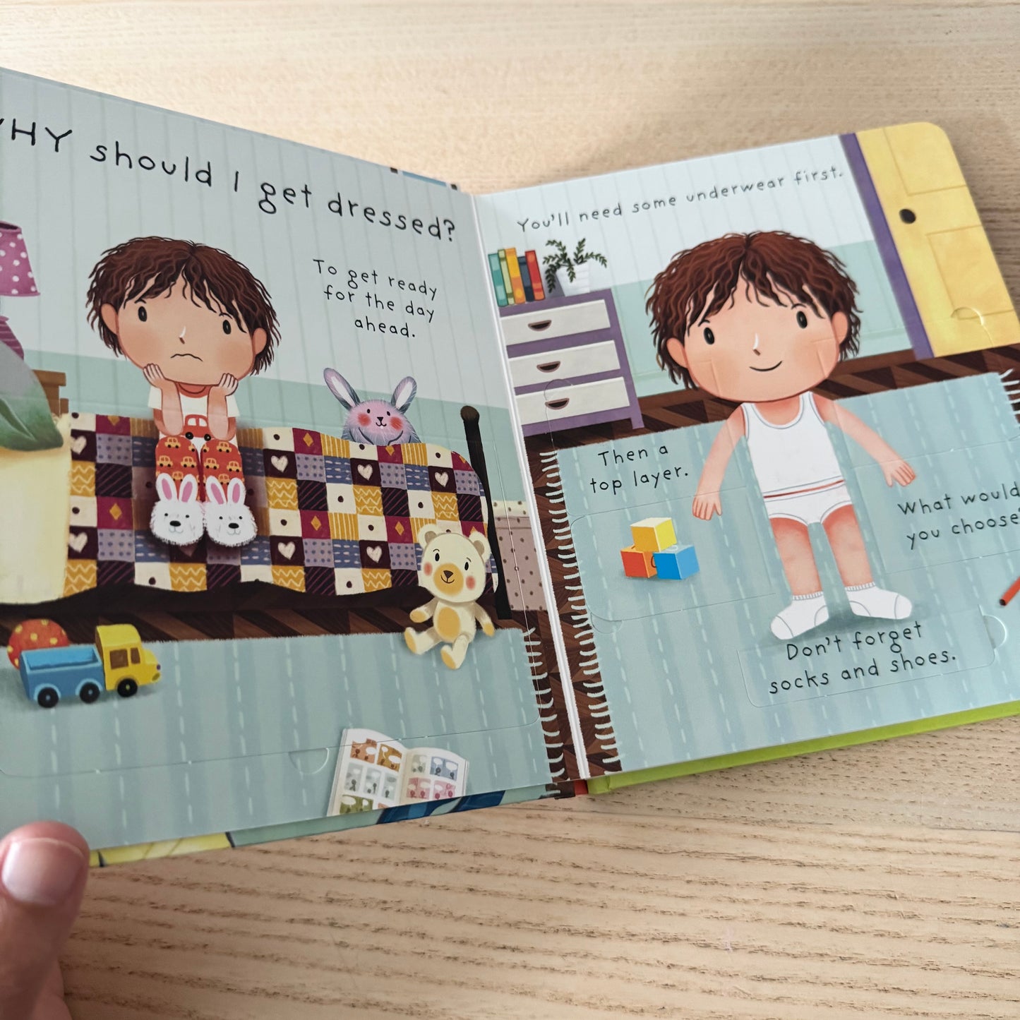 [Brand New] Usborne Lift-the-flap - Why should I get dressed?