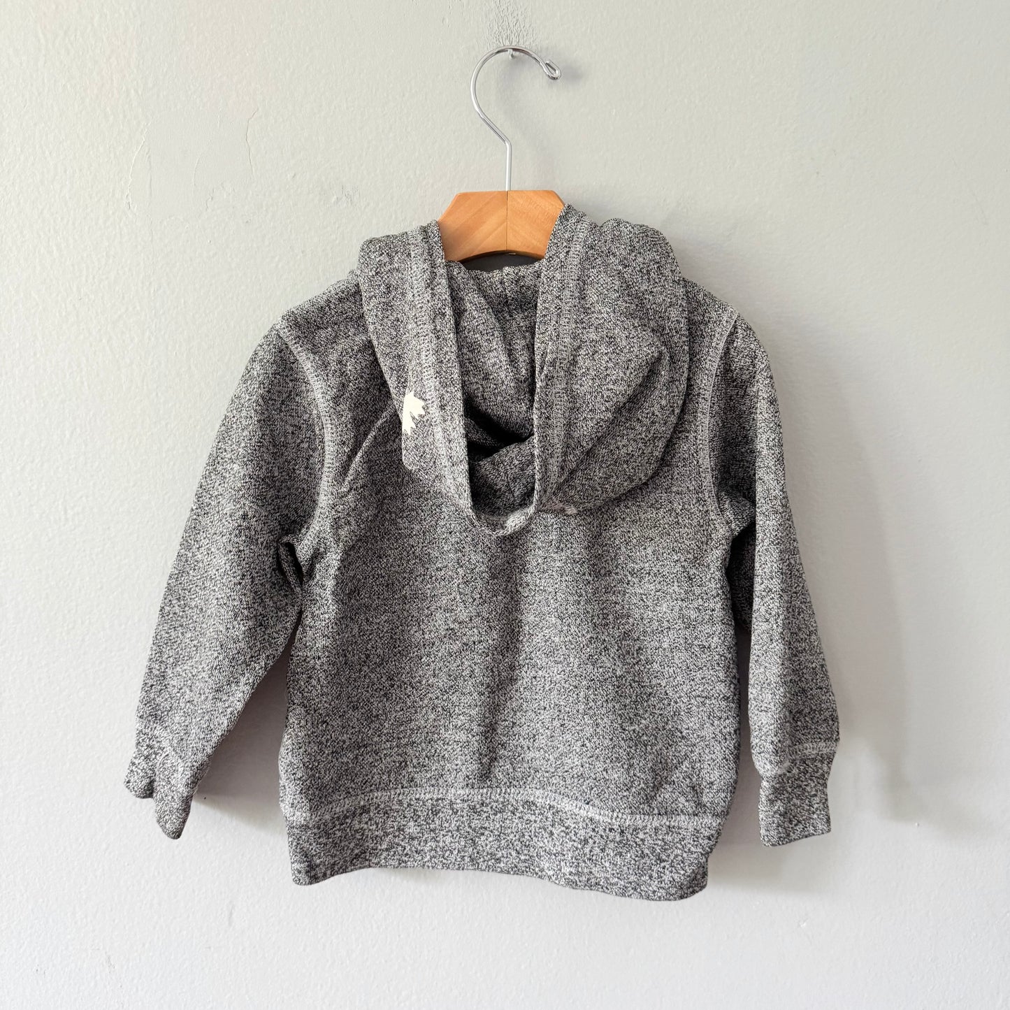 Roots / Salt and pepper zip up hoodie / 3T