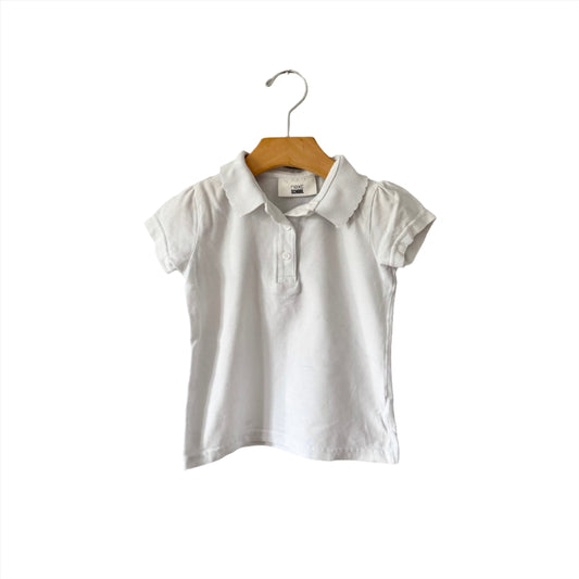 Next / White polo shirt / 4Y