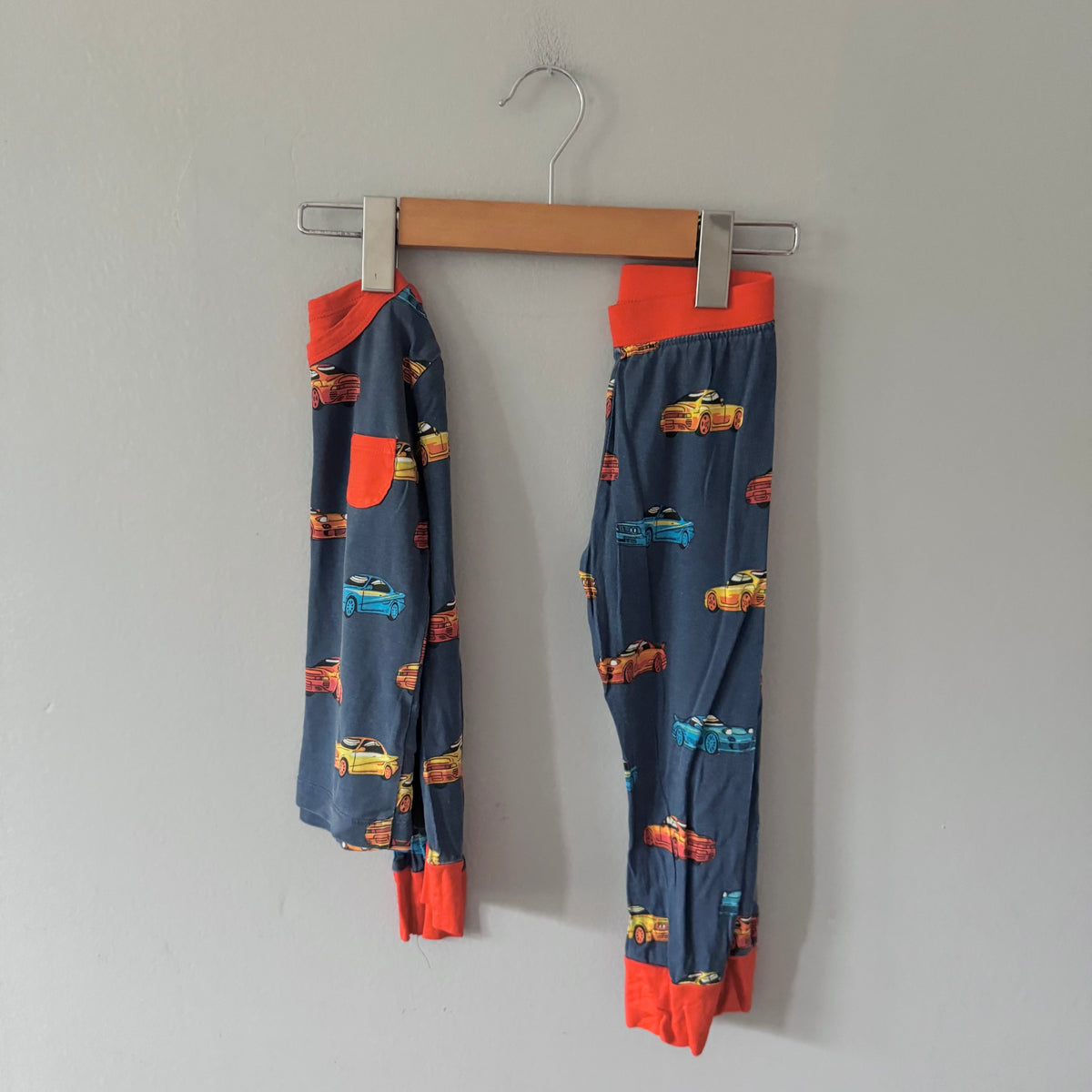 Hatley / Navy x red x car pajama set / 3Y