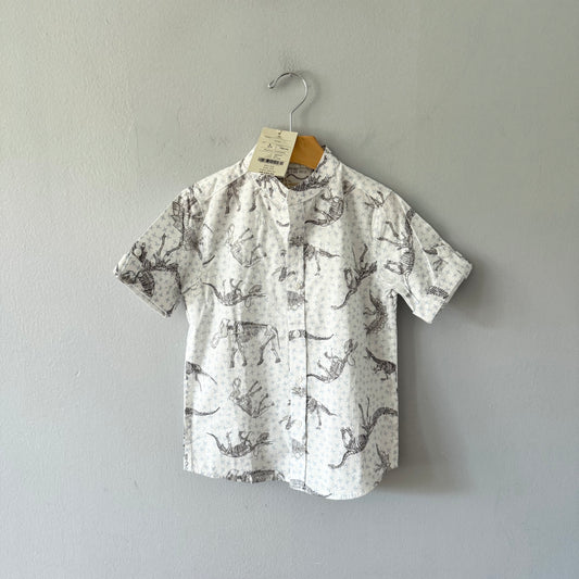 Monsoon / White fossil shirt / 6Y - New with tag