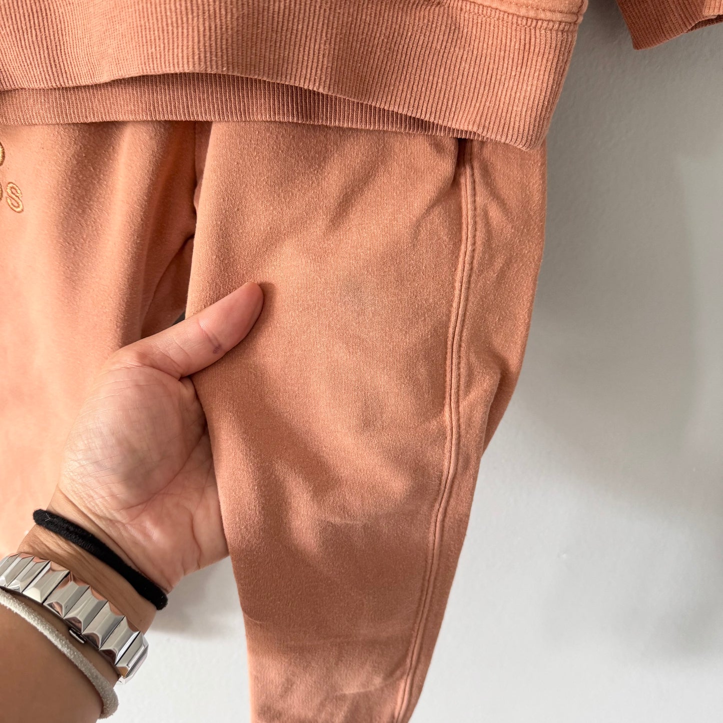 Bonds / Orange brown hoodie & pants set / 3Y