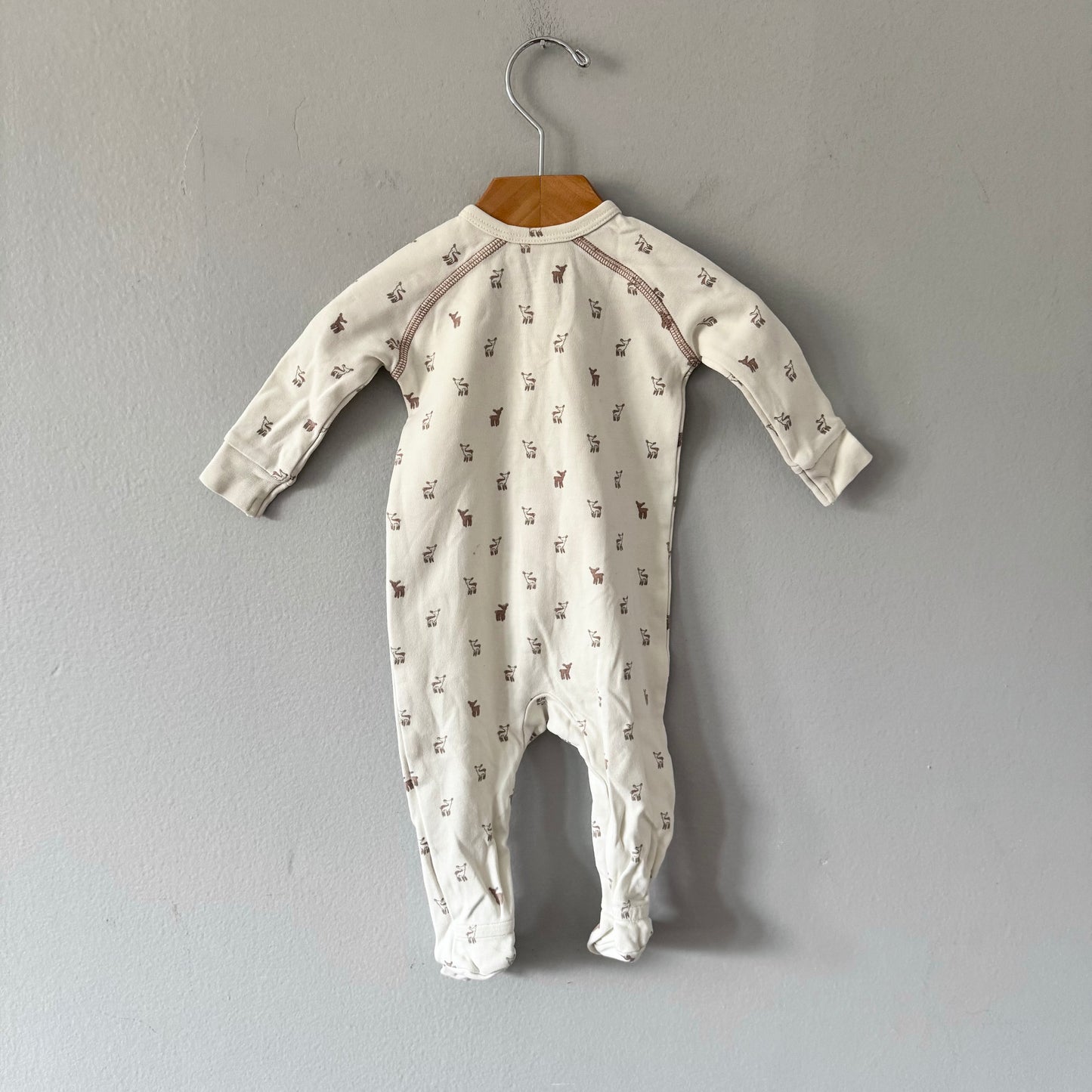 Pehr / Barboteuse White x bambi / 0-3M