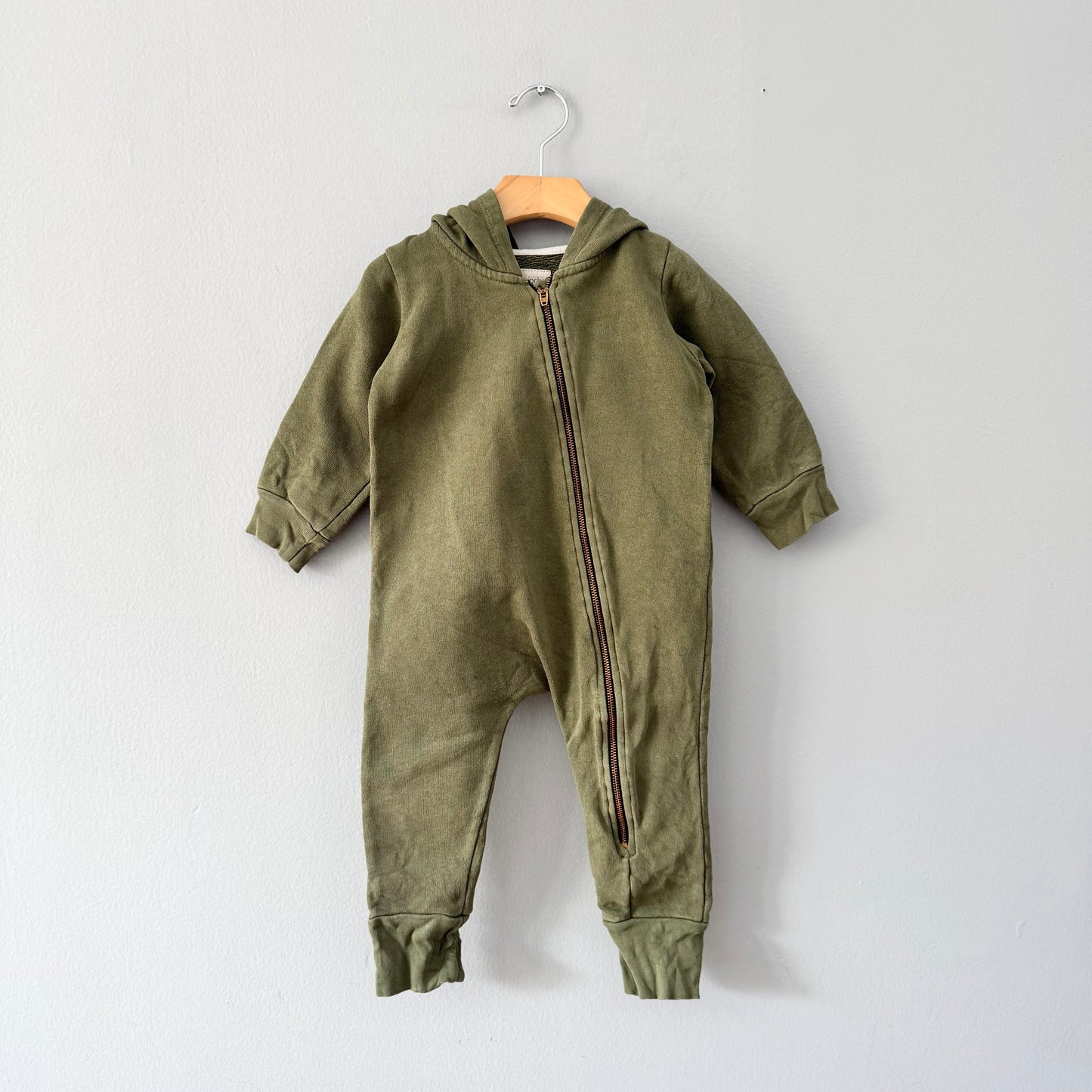Mini mioche / Khaki biker romper / 18-24M