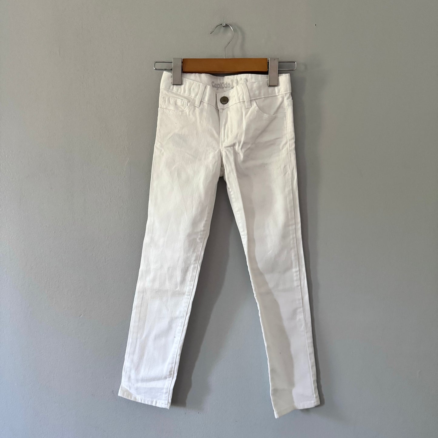 Gap / White skinny denim / 7Y